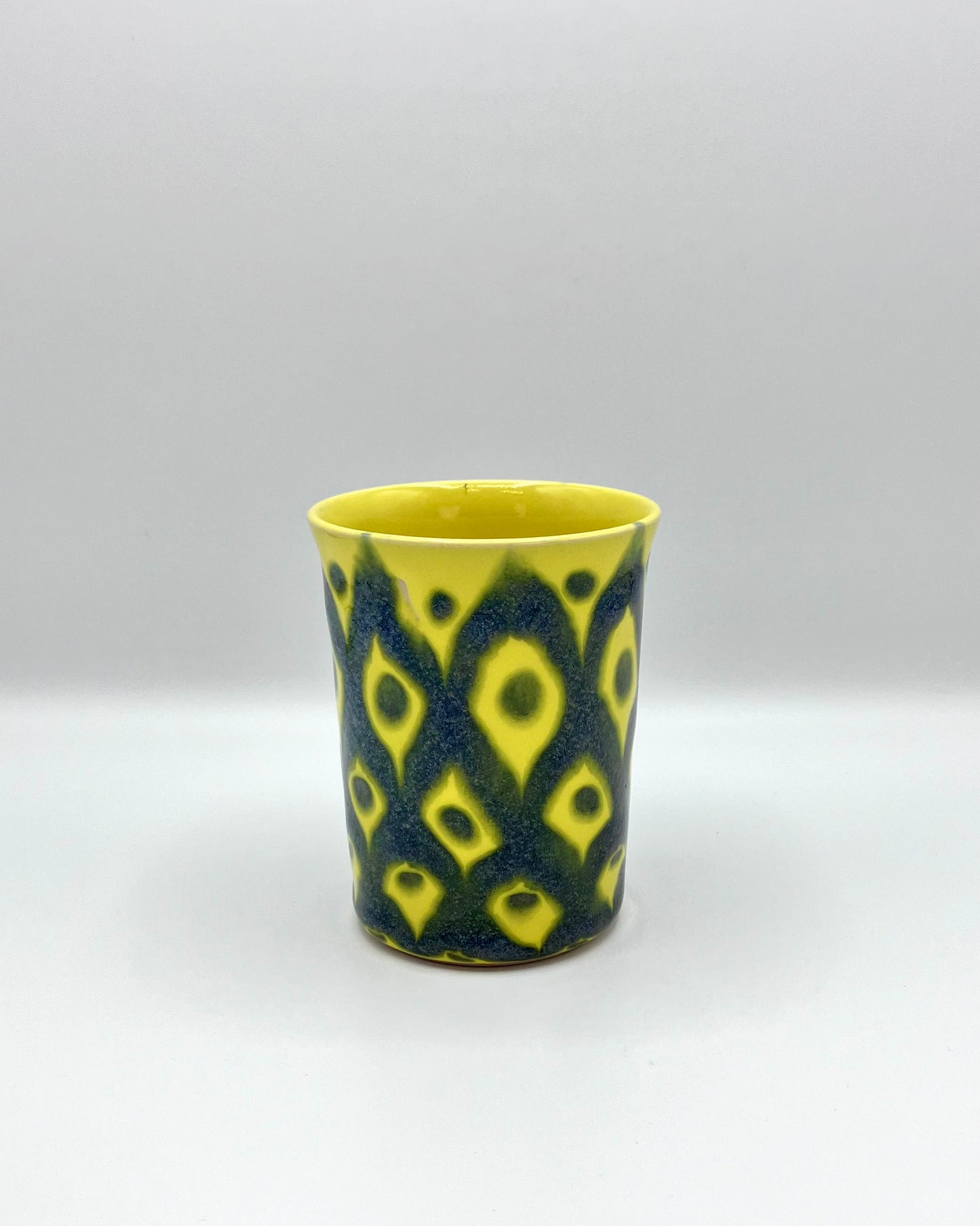 Blue lattice cup