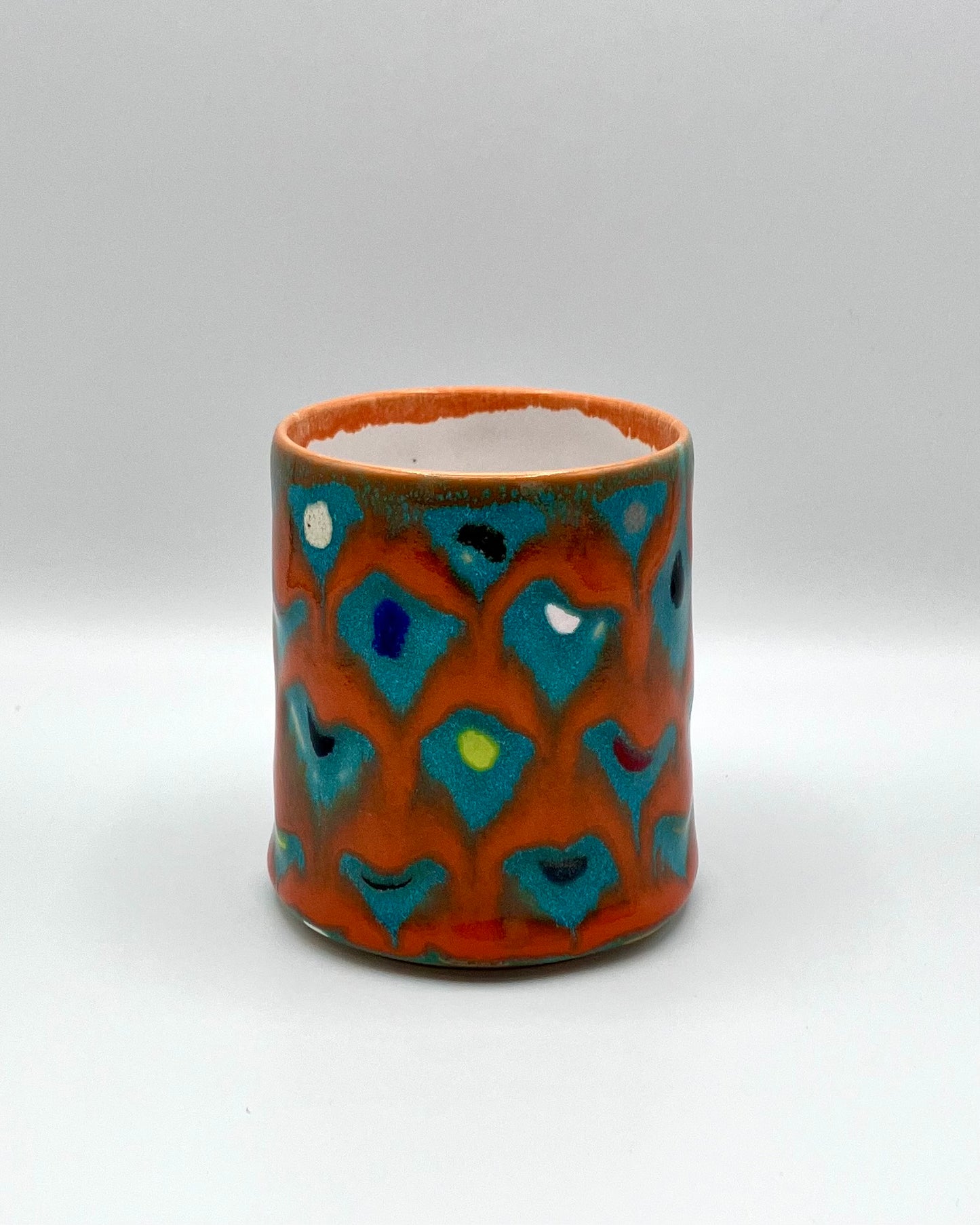 Orange lattice cup