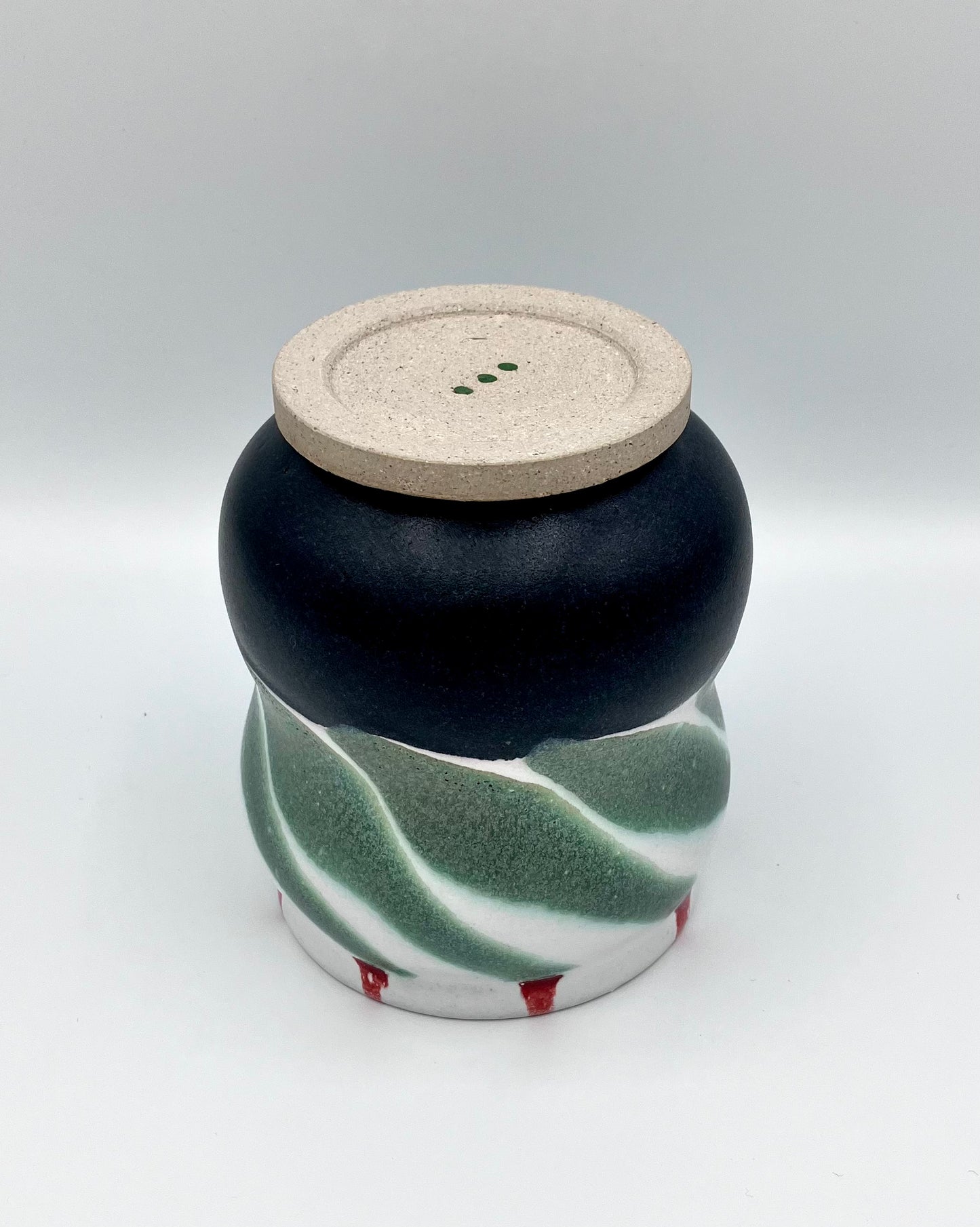 Green half lattice cup