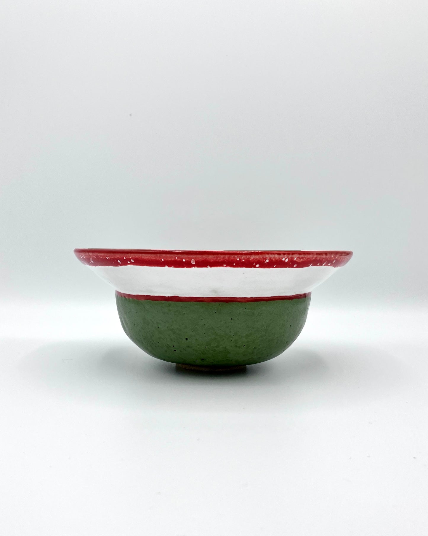 Green, white, red breakfast bowl