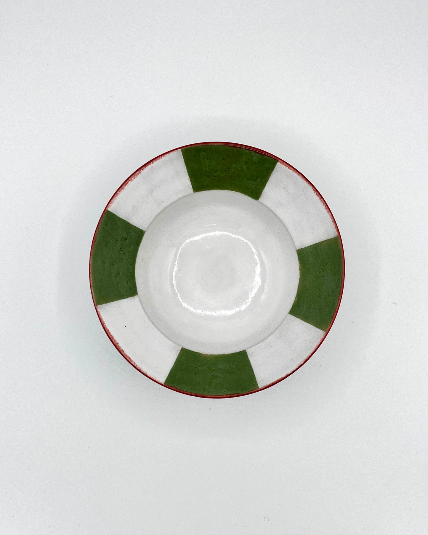 Green, white, red breakfast bowl