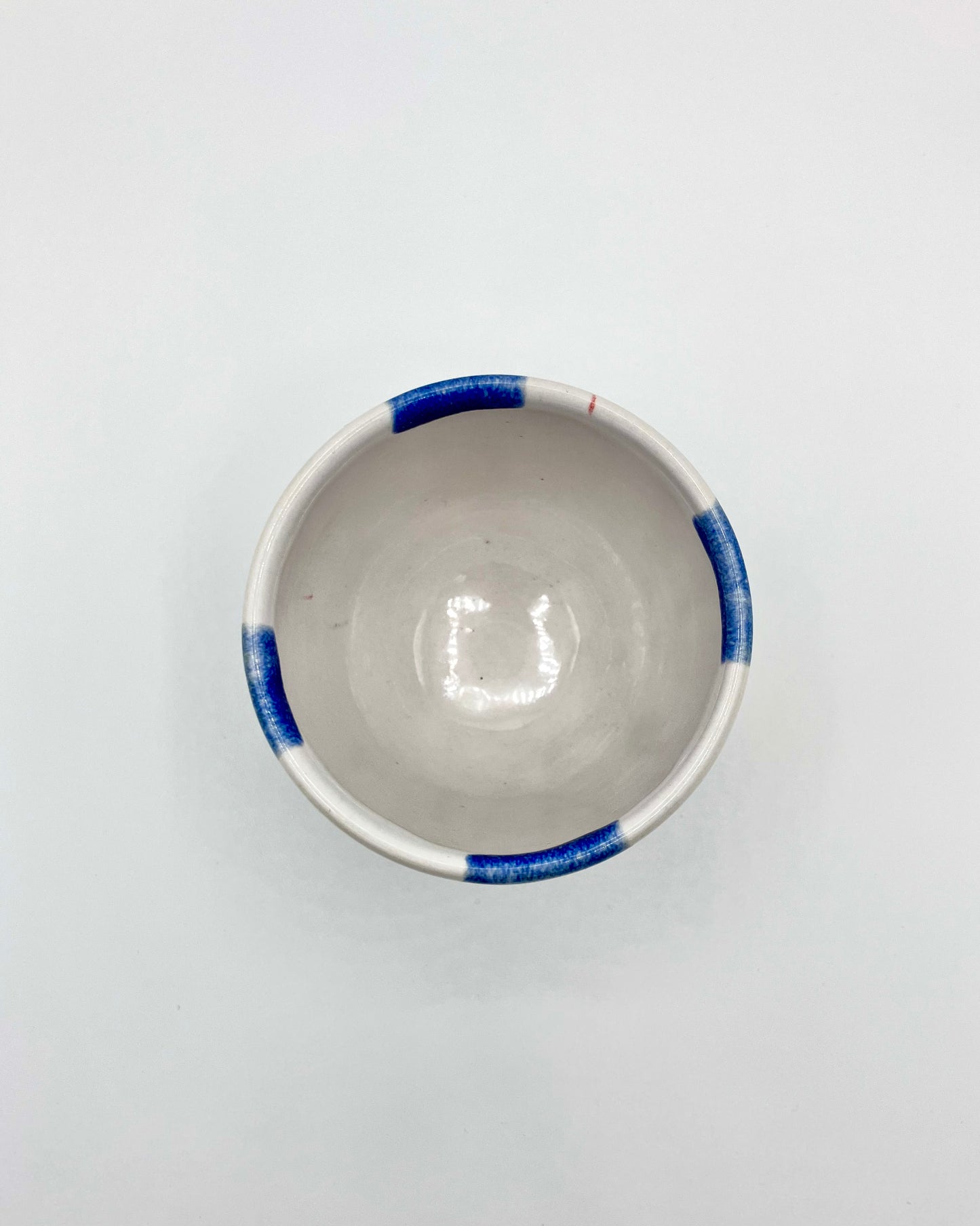 Blue & yellow leftovers cup