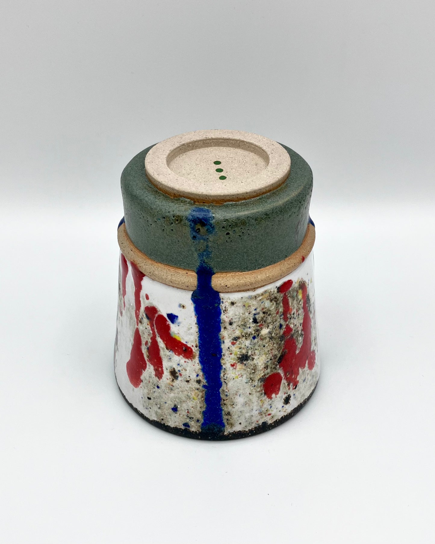 Leftovers cup - red, blue, green, yellow