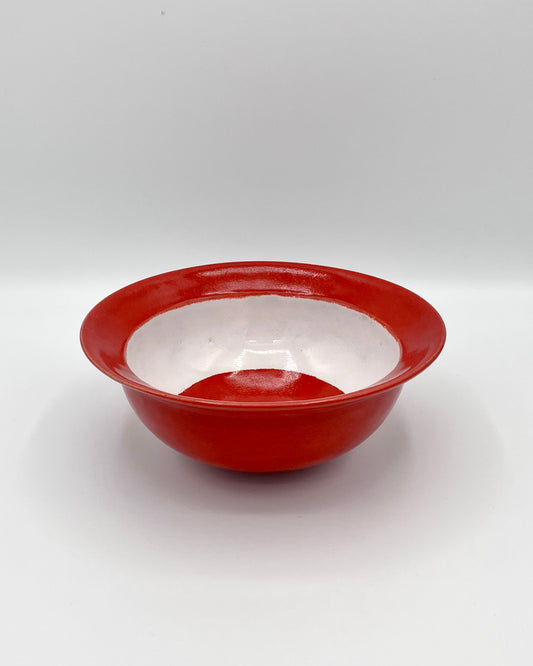White stripe breakfast bowl