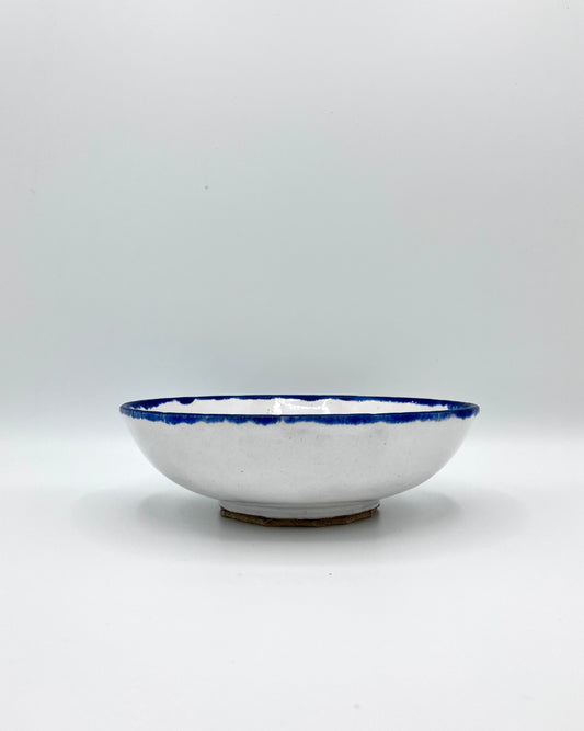 White footed pasta bowl