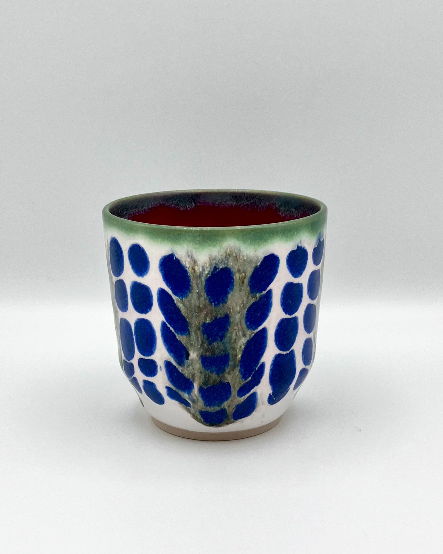 Blue Polka cup