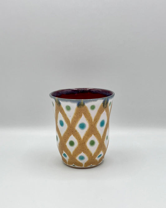 Ochre lattice cup