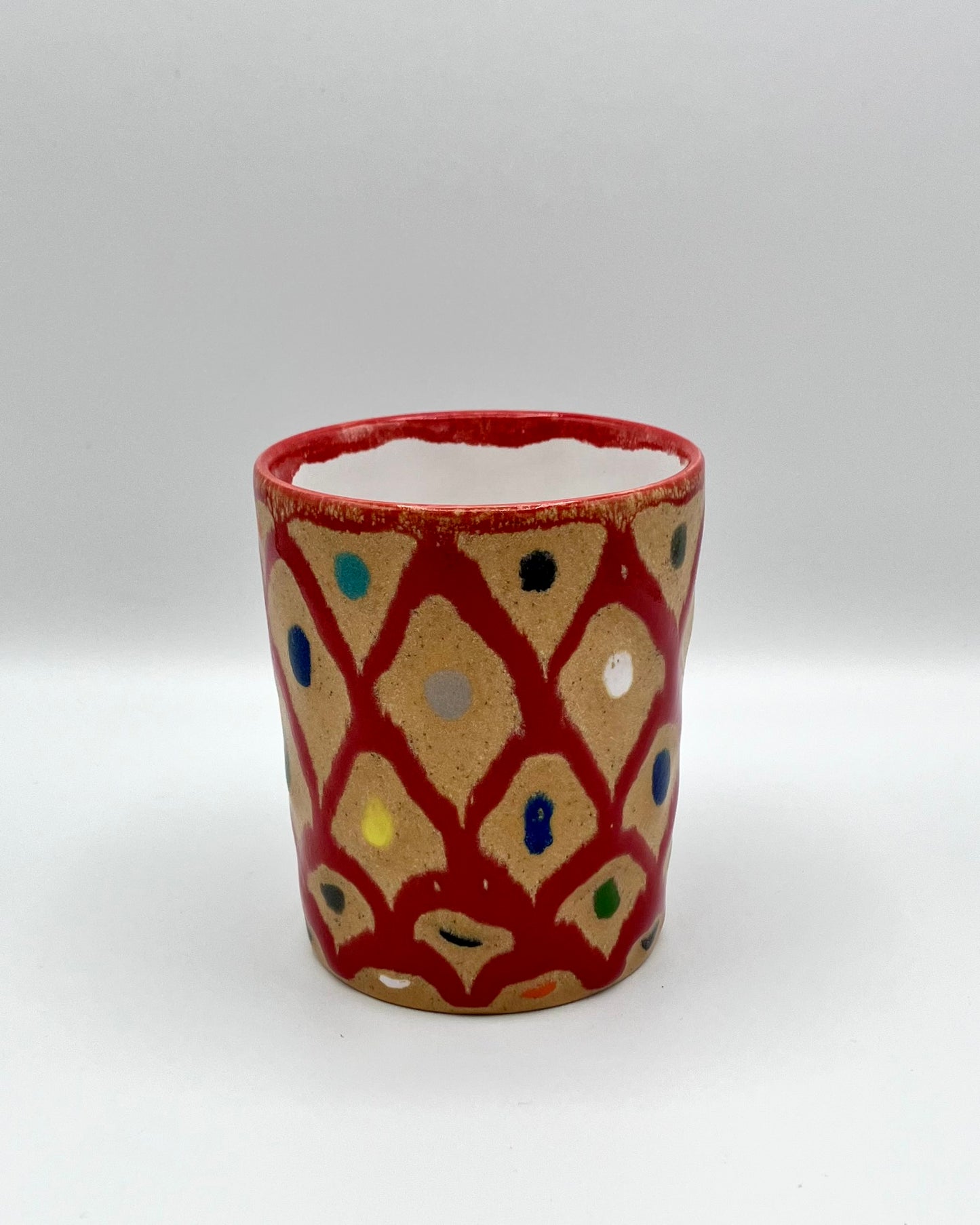 Ochre lattice cup