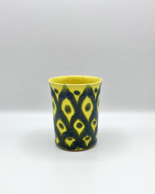 Blue lattice cup