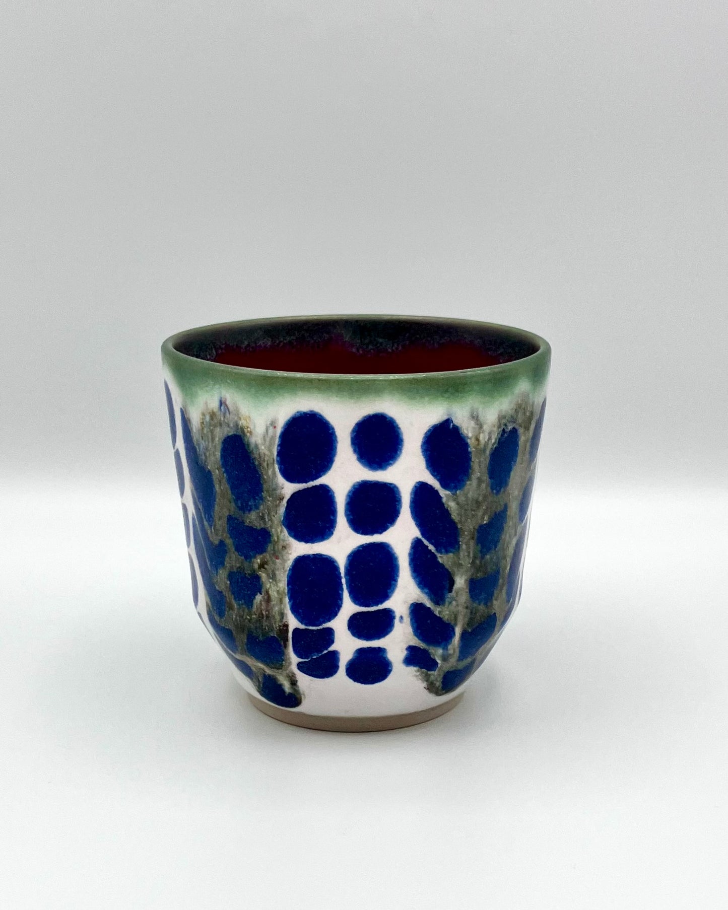 Blue Polka cup