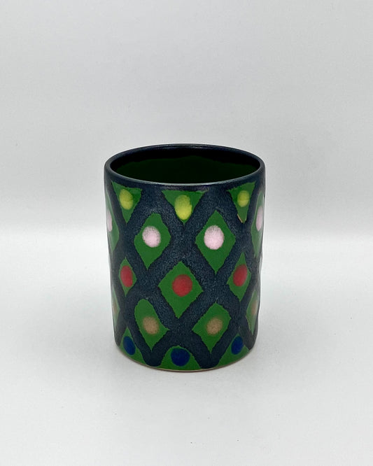 Black lattice cup