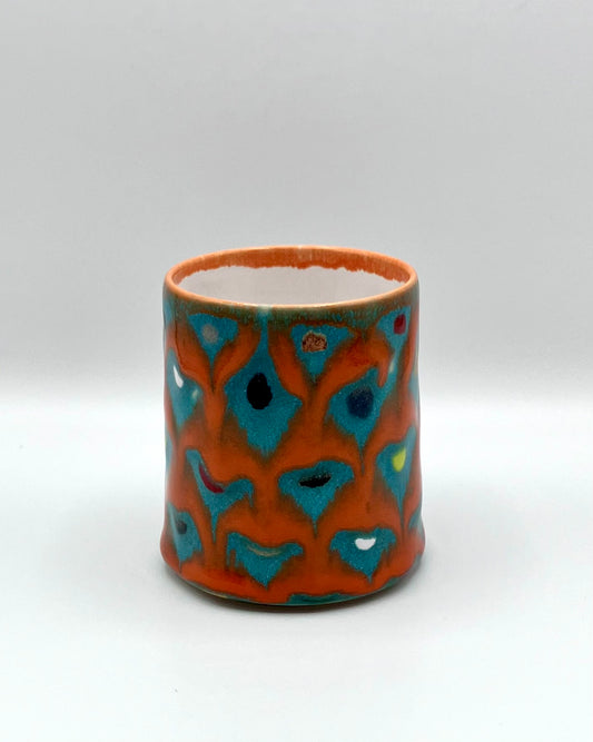 Orange lattice cup