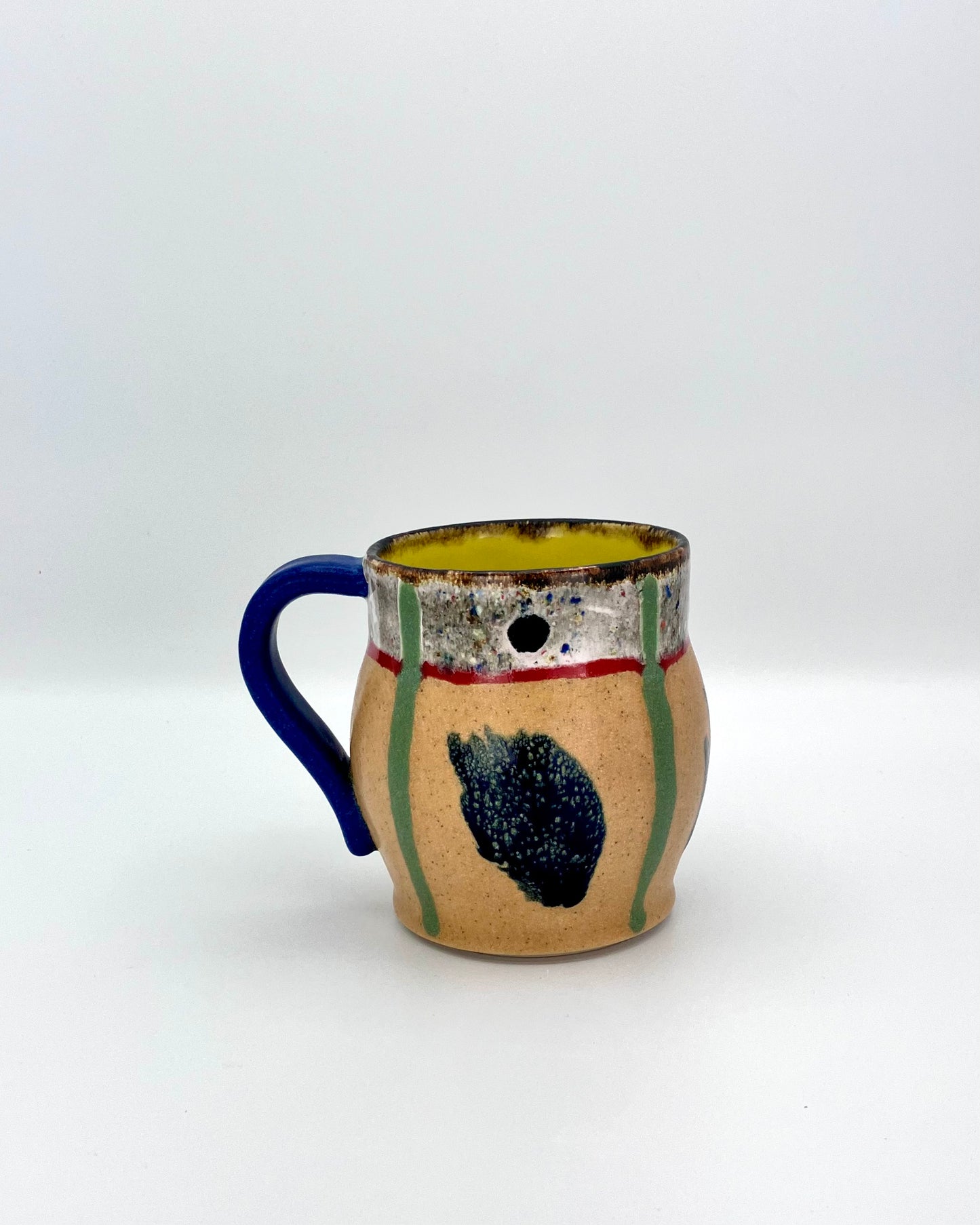 What's He Building? mug (field)