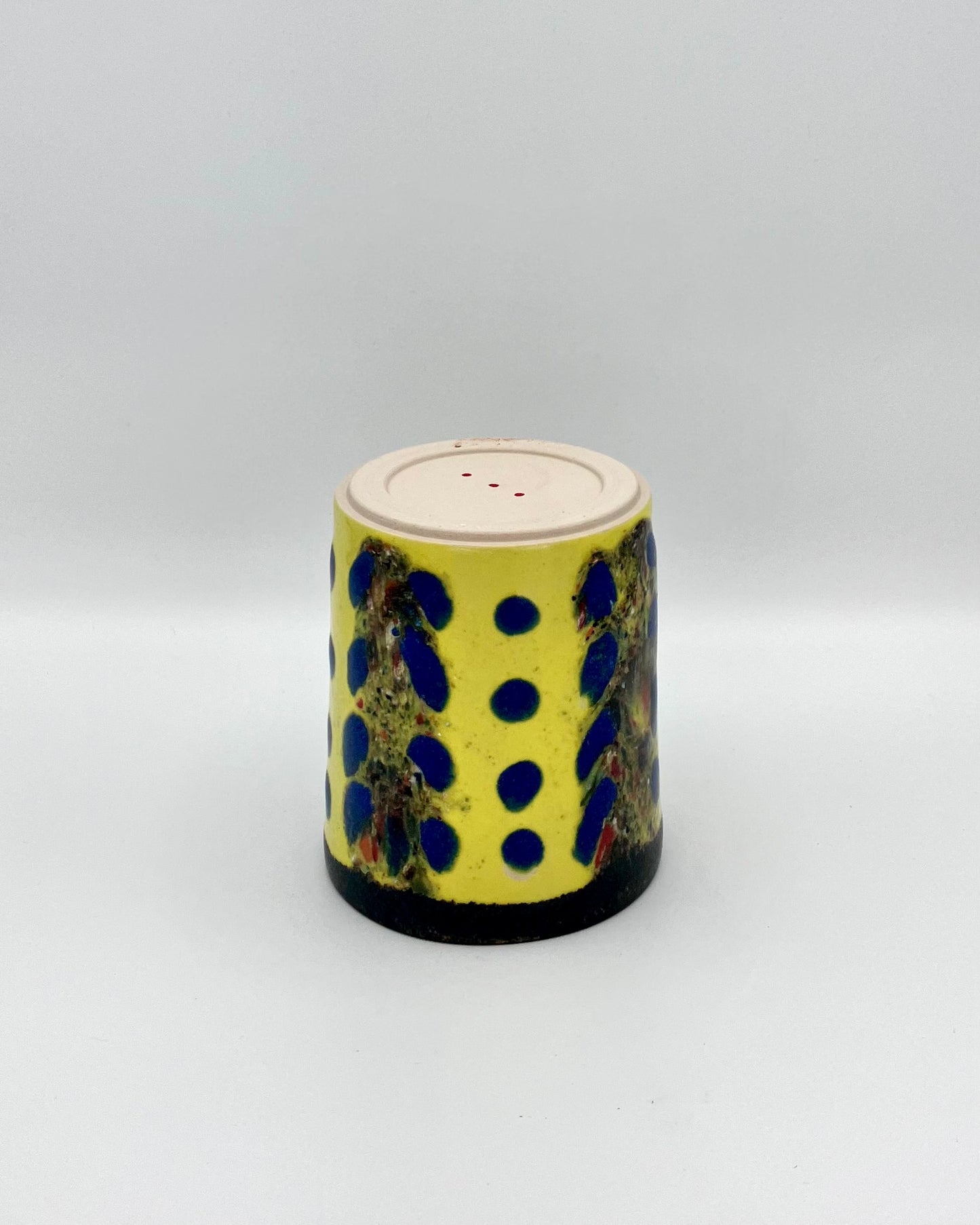 Blue Polka cup (yellow)