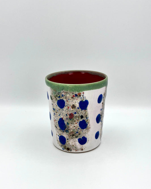 Blue Polka cup (loose)