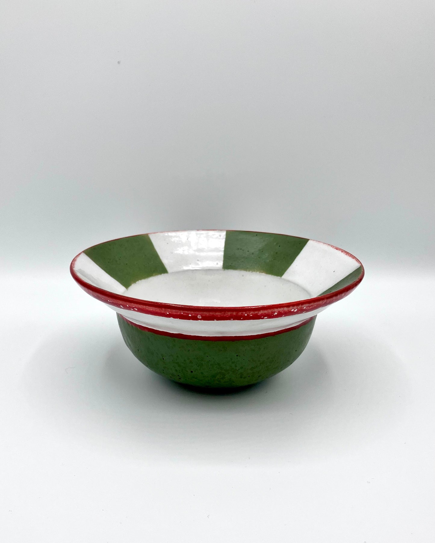Green, white, red breakfast bowl