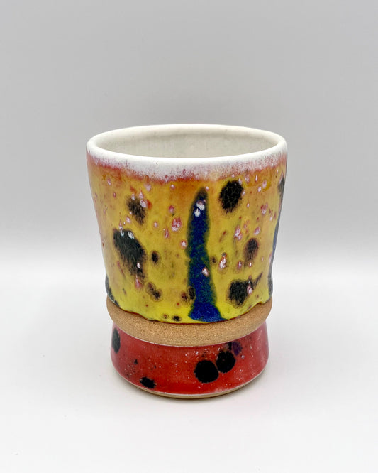 Yellow & red flute cup