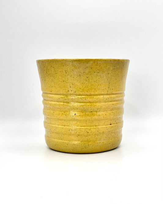 Ochre monochrome cup