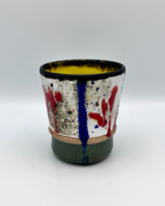 Leftovers cup - red, blue, green, yellow