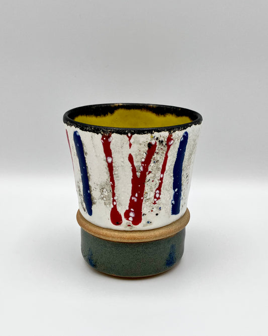 Red, blue, green, yellow cup (second)